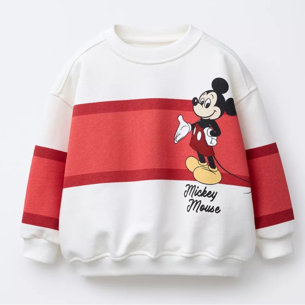 ISO Zara Mickey Mouse Kids Sweatshirt - Red and White
